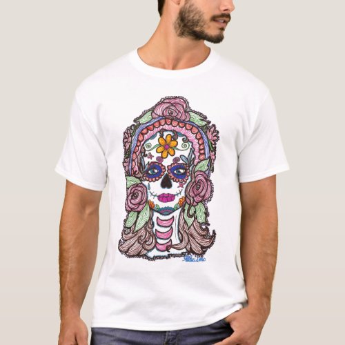 Sharpie Sugar Skull Day of the Dead Shirt