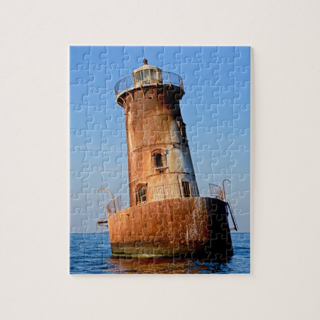 Sharps Island Lighthouse (Chesapeake Bay) Jigsaw Puzzle (Vertical)