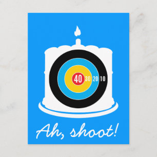Sharpshooter's 40th Birthday - Target Invitation