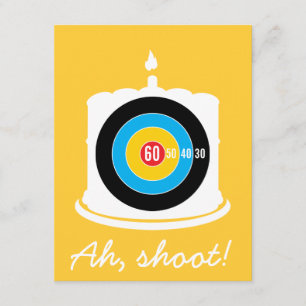 Sharpshooter's 60th Birthday - Target Invitation