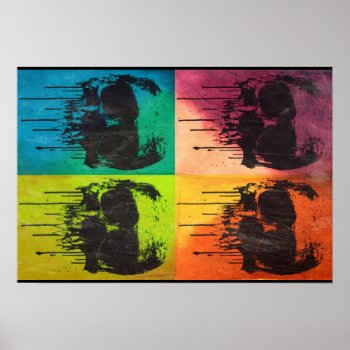 Sharptooth Popart Poster by ZachAttackDesign at Zazzle