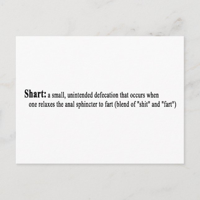 Shart Postcard (Front)
