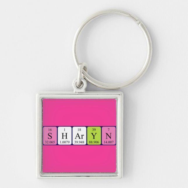 Sharyn periodic table name keyring (Front)