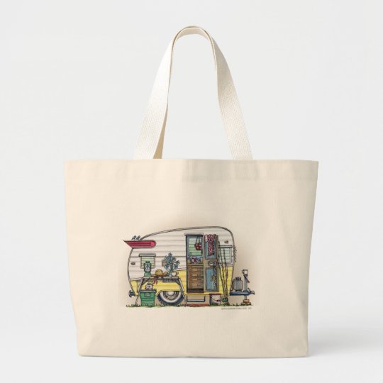 Shasta Camper Trailer RV Bags/Totes Large Tote Bag | Zazzle.com
