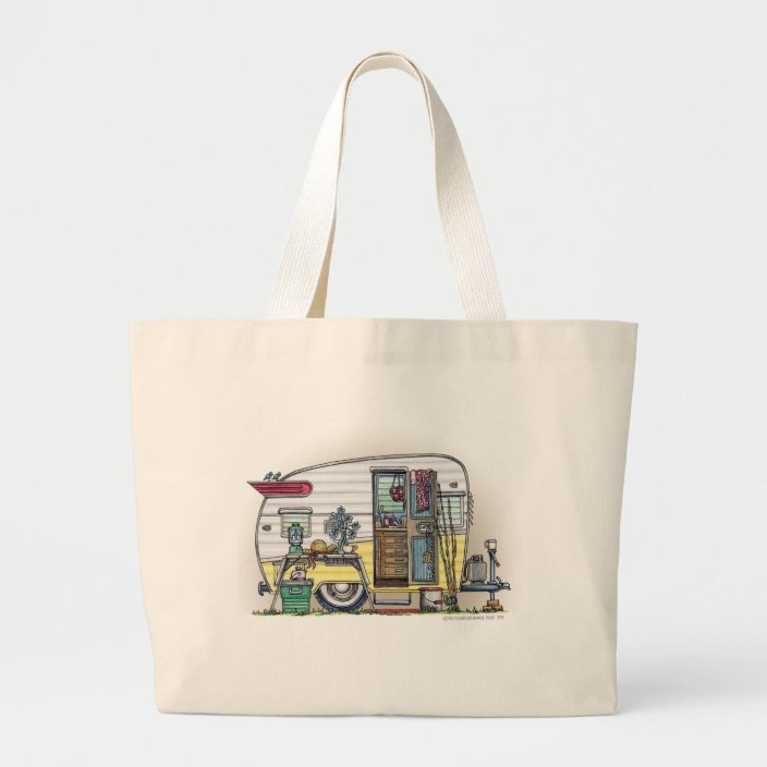 Shasta Camper Trailer RV Bags/Totes Large Tote Bag