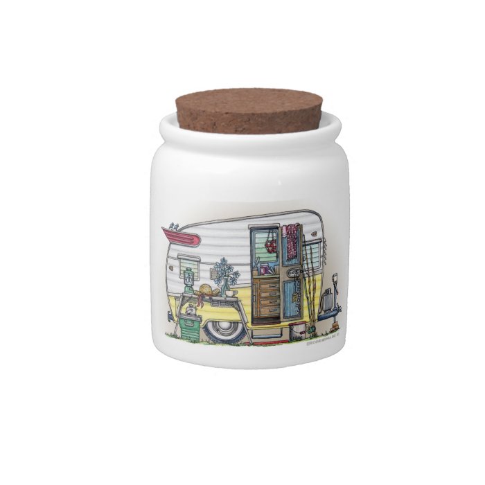 Shasta Camper Trailer RV Candy Jars