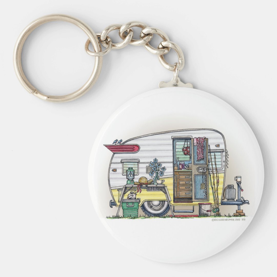 Shasta Camper Trailer RV Key Chains Zazzle