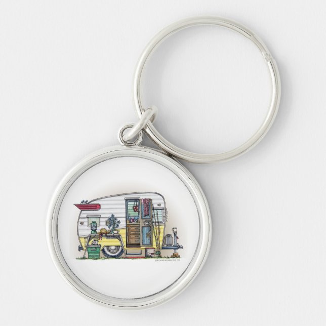 Shasta Camper Trailer RV Keychain (Front)