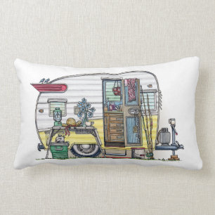 Shasta Camper Trailer RV Lumbar Pillow