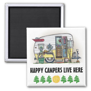 Shasta Camper Trailer RV Magnet