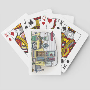 Shasta Camper Trailer RV Poker Cards