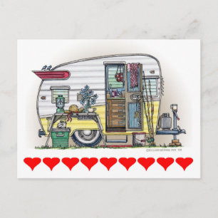 Shasta Camper Trailer RV Postcard