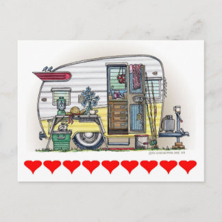 Shasta Camper Trailer RV Postcard