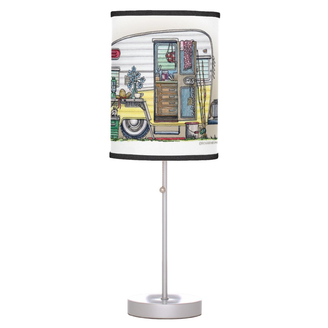 Shasta Camper Trailer RV Table Lamp Zazzle