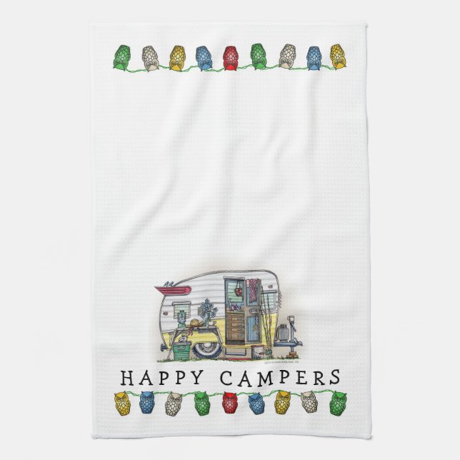 Shasta Camper Trailer RV Towel (Vertical)