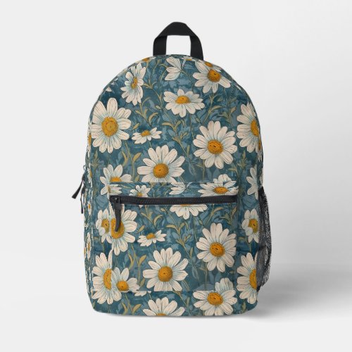 Shasta Daisies Printed Backpack