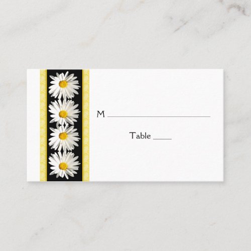 Shasta Daisy Special Occasion Place Cards Business Card Templates