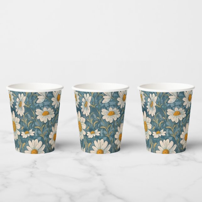Shasta Daisy Paper Cups (Multi)