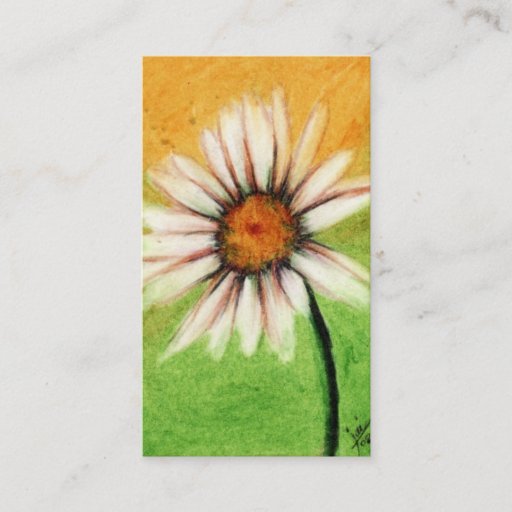 Customizable Shasta Daisy V Business Cards