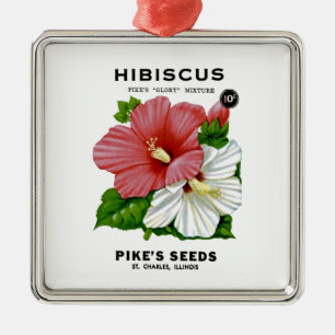 Shasta Daisy Vintage Seed Packet Metal Ornament