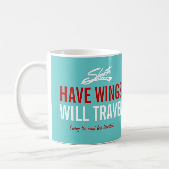 Shasta Have Wings - Will Travel Customizable Coffee Mug (Left)