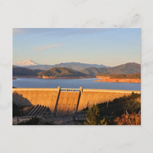 Shasta Lake Dam in California Postcard