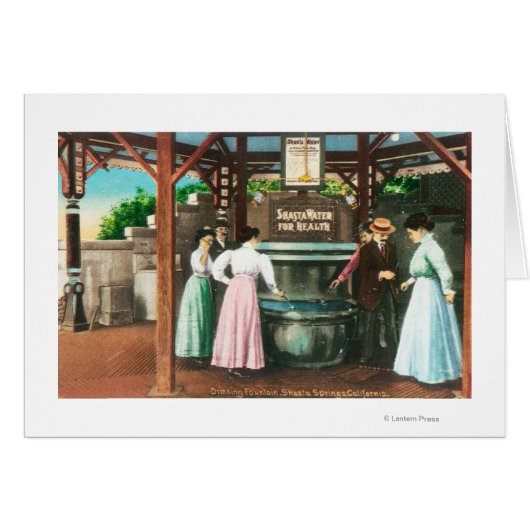 Shasta Water Drinking Fountain Scene Cards (Front Horizontal)