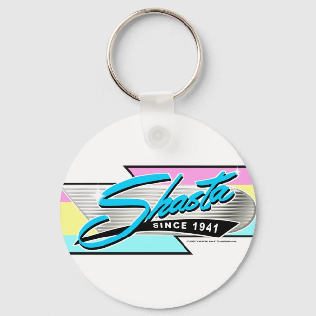 Shasta Z Stripe Keychain (Front)