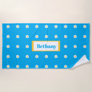 Shastas in Bloom Beach Towel
