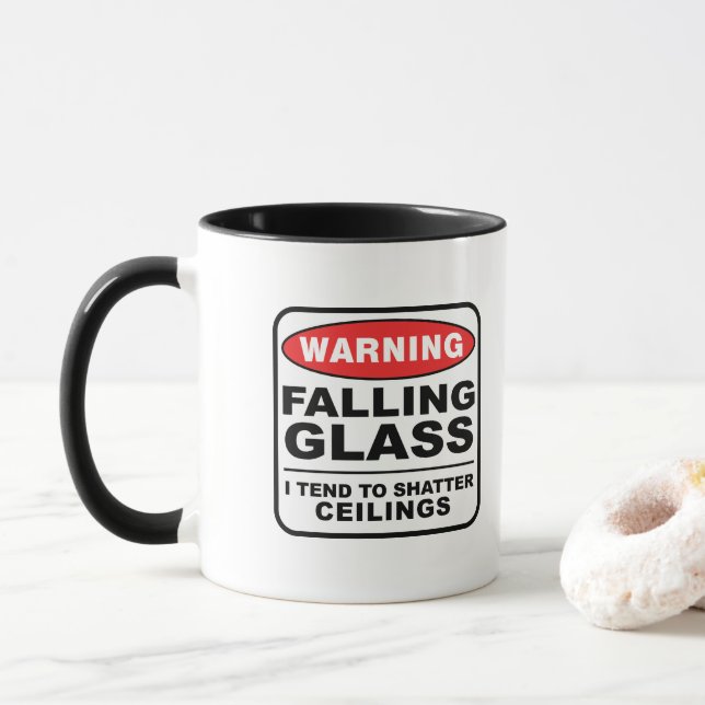 Shatter Ceilings Coffee Mug (With Donut)