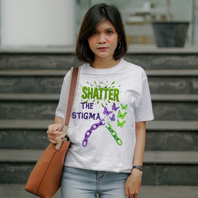 Shatter the Stigma - Mental Health Tri-Blend Shirt (Creator Uploaded)