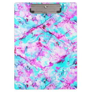 Shattered Blossom A colorful light design Clipboard