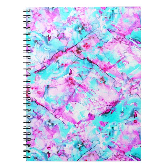 Shattered Blossom A colorful light design Notebook (Front)