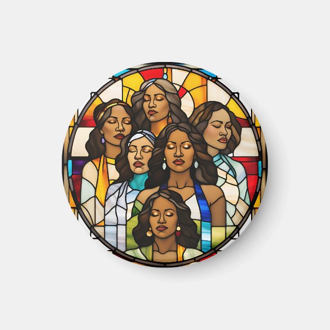 Shattered Ceilings & Stained Glass Dreams Magnet (Front)