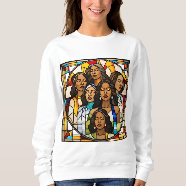 Shattered Ceilings & Stained Glass Dreams Sweatshirt (Front)