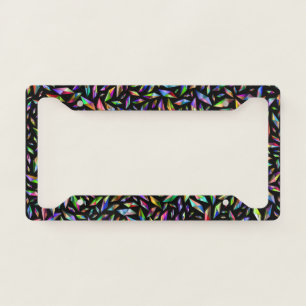 Shattered Color License Plate Frame