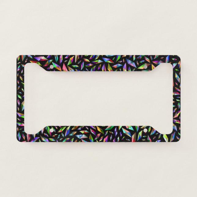 Shattered Color License Plate Frame (Front)