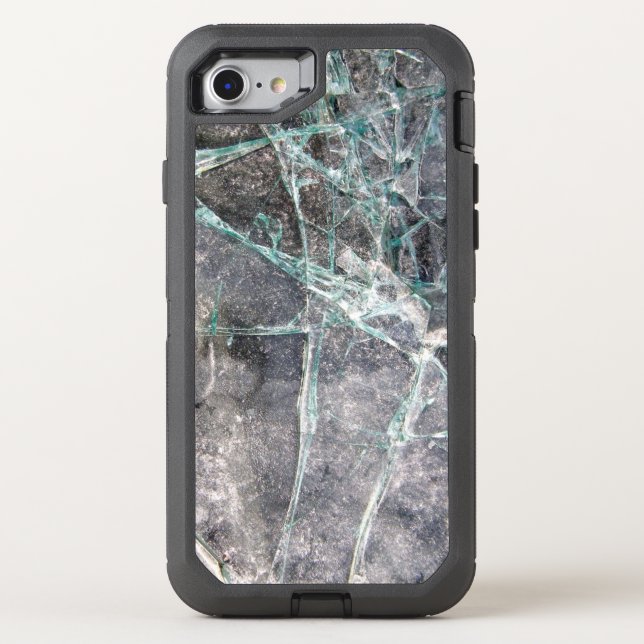 Shattered Cracked Glass Otterbox iPhone Case (Back)
