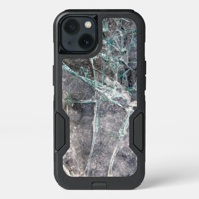 Shattered Cracked Safety Glass Otterbox iPhone Case (Back)