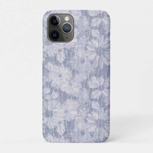 Shattered Daisy Textured in Powder Blue Relief iPhone 11 Pro Case