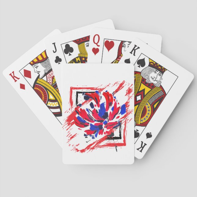 Shattered Flower Poker Cards (Back)