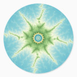 Shattered - Fractal Classic Round Sticker