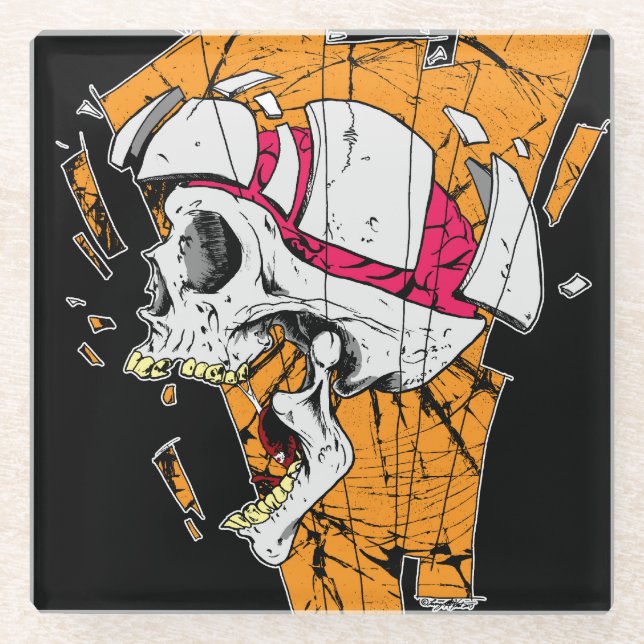 SHATTERED! GLASS COASTER (Front)