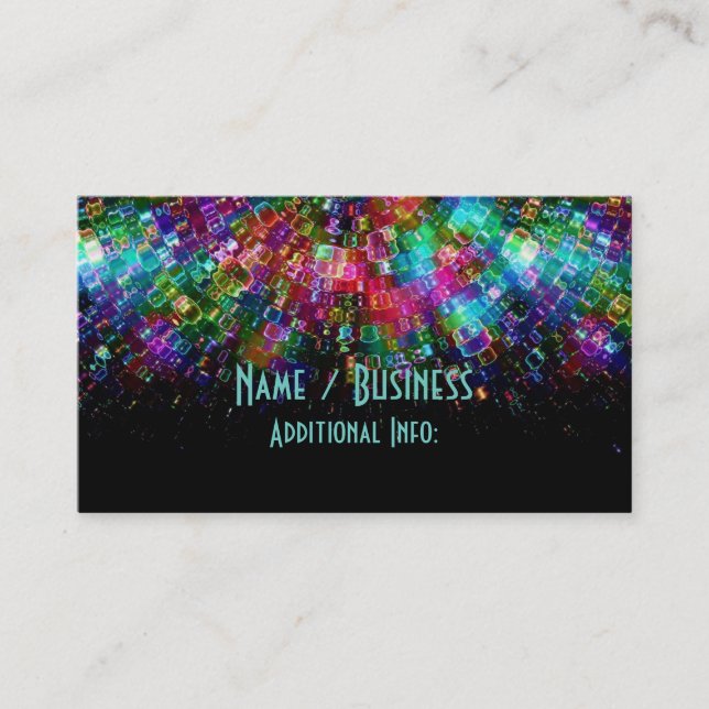Shattered Glass Spiral Business Card (Front)