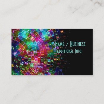 Shattered Glass Spiral Business Card 2 by BlueRose_Design at Zazzle