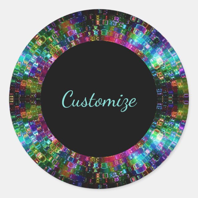 Shattered Glass Spiral Stickers (Front)