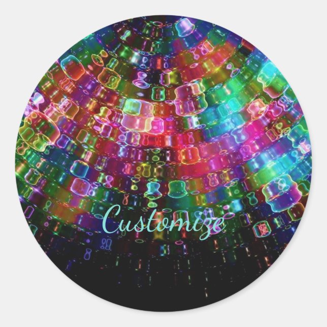 Shattered Glass Spiral Stickers 2 (Front)