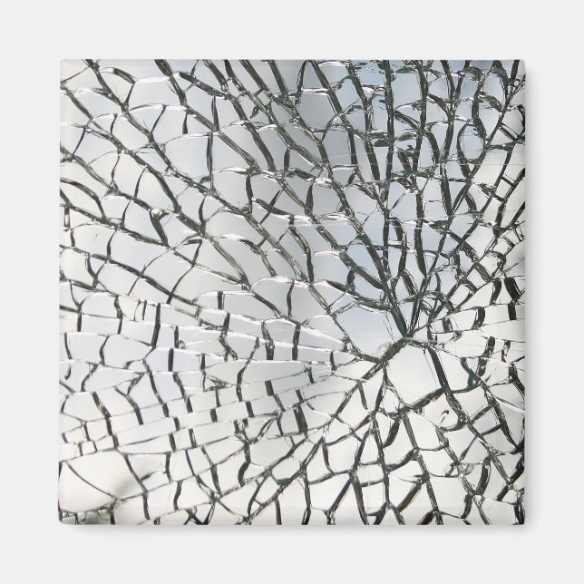 Shattered glass texture magnet (Front)