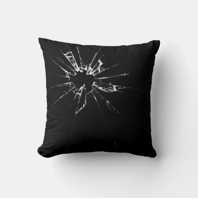 Shattered Glass Throw Pillow (Front)