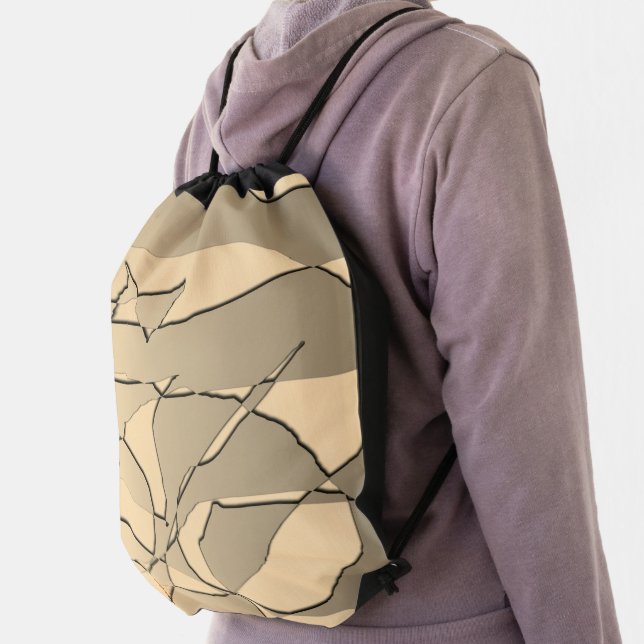 Shattered Gold Drawstring Bag (Insitu)